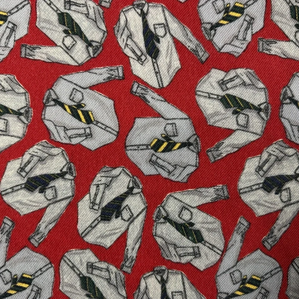 VTG 1992 Polo Ralph Lauren Men L Shirt & Tie All-Over Motif Print Polo Shirt USA